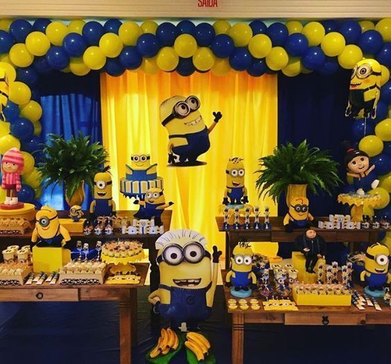 Decorazioni ed addobbi festa di compleanno Minions economica